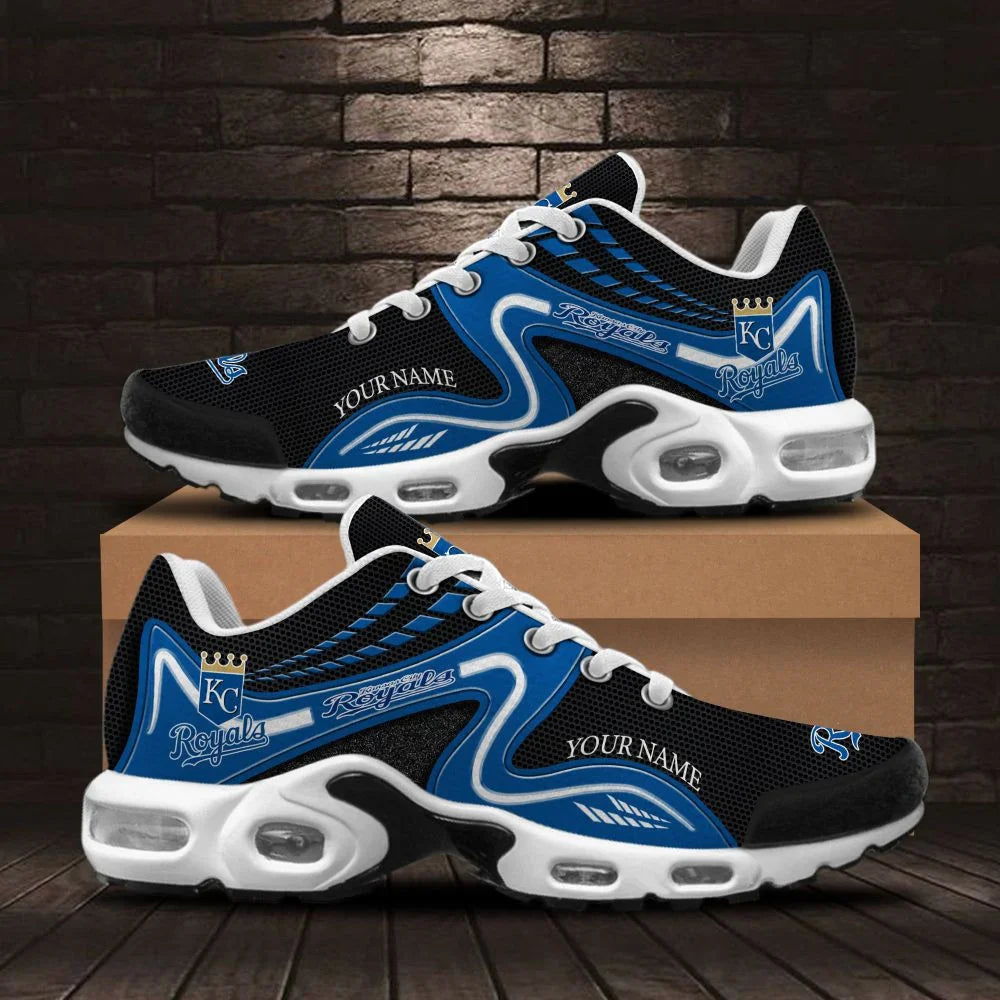[FLASH SALE] NEW CUSTOMIZED MLB19 KCR KANSAS CITY ROYALS AIR MAX PLUS SNEAKERS