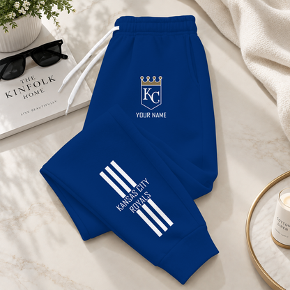 [FLASH SALE] NEW CUSTOMIZED MLB19 KCR KANSAS CITY ROYALS SWEATPANTS