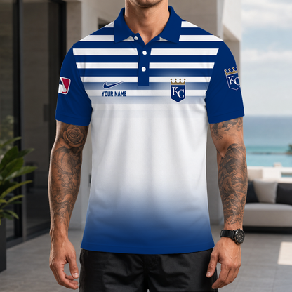 [FLASH SALE] NEW CUSTOMIZED MLB19 KCR KANSAS CITY ROYALS POLO SHIRT