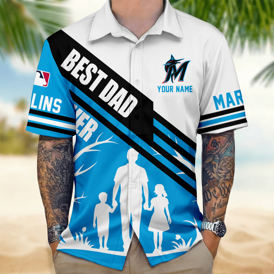 [FLASH SALE] NEW CUSTOMIZED MLB20 MMS MIAMI MARLINS UNISEX HAWAIIAN SHIRT