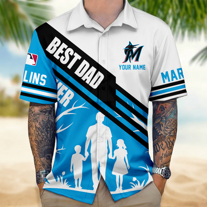 [FLASH SALE] NEW CUSTOMIZED MLB20 MMS MIAMI MARLINS UNISEX HAWAIIAN SHIRT