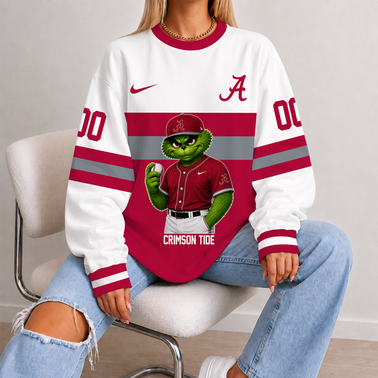 [FAN FAVORITE] NEW CUSTOMIZED NCAA CWS21 ABC ALABAMA CRIMSON TIDE UNISEX SWEATSHIRT