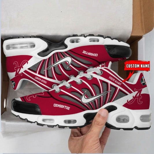 [FLASH SALE] NEW CUSTOMIZED CWS NCAA21 ABC AB CRIMSON TIDE UNISEX AIR MAX PLUS SNEAKERS