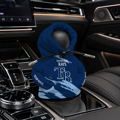 [FLASH SALE] NEW CUSTOMIZED MLB21 TBR TAMPA BAY RAYS AUTOMOTIVE HOODIE SHIFT KNOB COVER