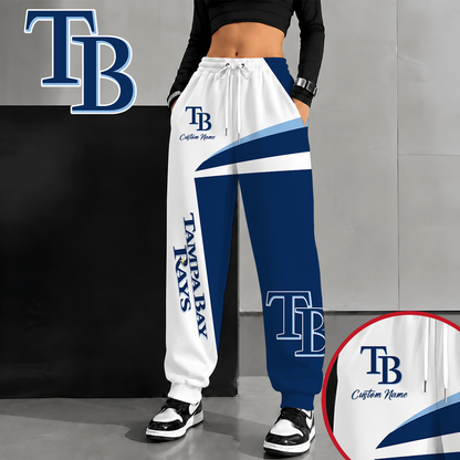 [FLASH SALE] NEW CUSTOMIZED MLB21 TBR TAMPA BAY RAYS SWEATPANTS