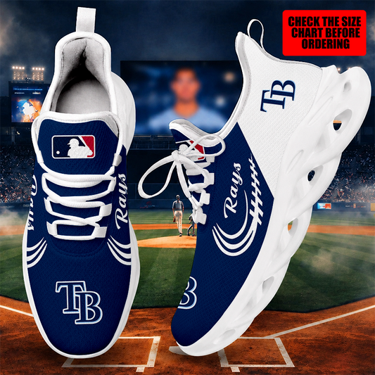 [FLASH SALE] NEW CUSTOMIZED MLB21 TBR TAMPA BAY RAYS MAX SOUL SHOES