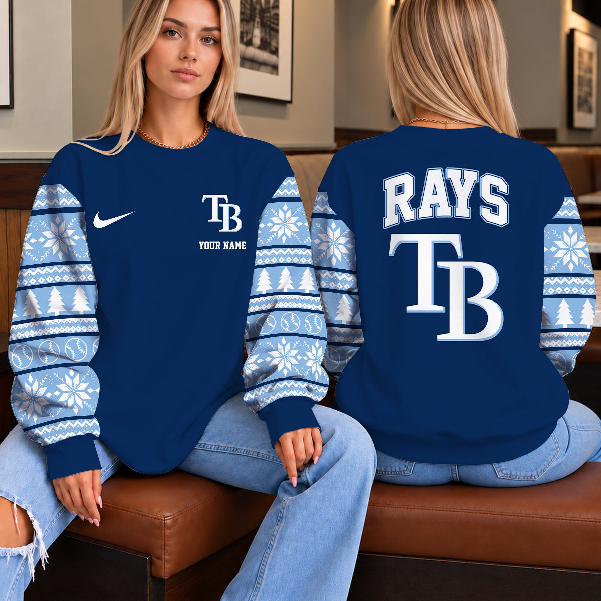 [FLASH SALE] NEW CUSTOMIZED MLB21 TBR THE RAYS UNISEX SWEATSHIRT