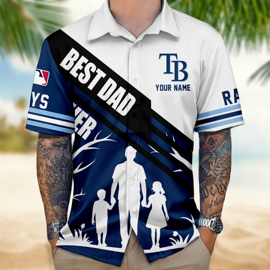 [FLASH SALE] NEW CUSTOMIZED MLB21 TBR TAMPA BAY RAYS UNISEX HAWAIIAN SHIRT