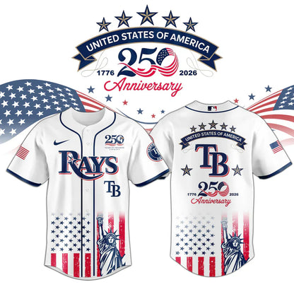 [FLASH SALE] NEW CUSTOMIZED MLB21 TBR TAMPA BAY RAYS BASEBALL JERSEY