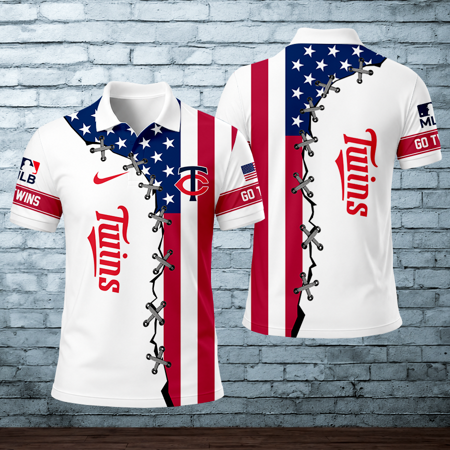 [FLASH SALE] NEW CUSTOMIZED MLB22 MTS MINNESOTA TWINS POLO SHIRT