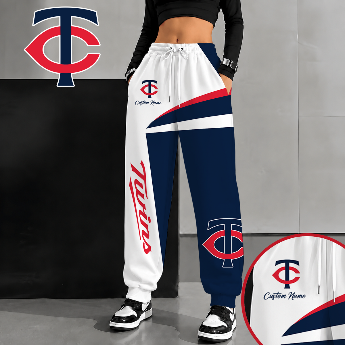 [FLASH SALE] NEW CUSTOMIZED MLB22 MTS MINNESOTA TWINS SWEATPANTS