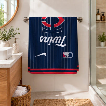 [FLASH SALE] NEW CUSTOMIZED MLB22 MTS MINNESOTA TWINS BEACH TOWEL