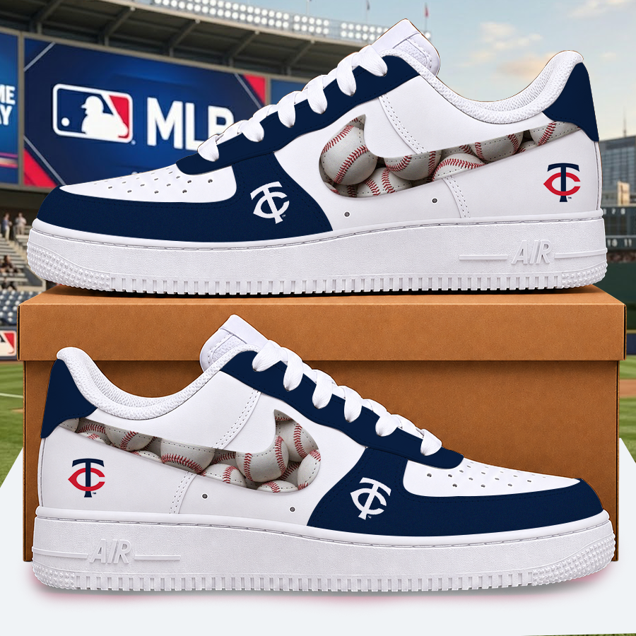 [FLASH SALE] NEW CUSTOMIZED MLB22 MTS MINNESOTA TWINS AF1 SHOES