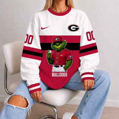 [FAN FAVORITE] NEW CUSTOMIZED NCAA CWS23 GEB GEORGIA BULLDOGS UNISEX SWEATSHIRT