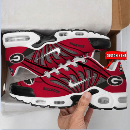 [FLASH SALE] NEW CUSTOMIZED CWS NCAA23 GEB GE BULLGOGS UNISEX AIR MAX PLUS SNEAKERS