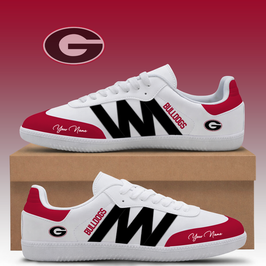 [FAN FAVORITE] NEW CUSTOMIZED NCAA CWS23 GEB GEORGIA BULLDOGS CLASSIC SNEAKERS