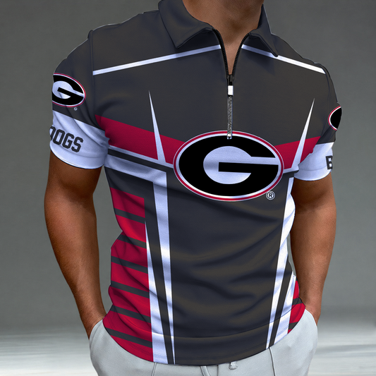 [FAN FAVORITE] NEW CUSTOMIZED NCAA CWS23 GEB GEORGIA BULLDOGS POLO SHIRT