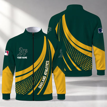 [FLASH SALE] NEW CUSTOMIZED MLB23 OAS OAKLAND ATHLETICS STAND COLLAR JACKET