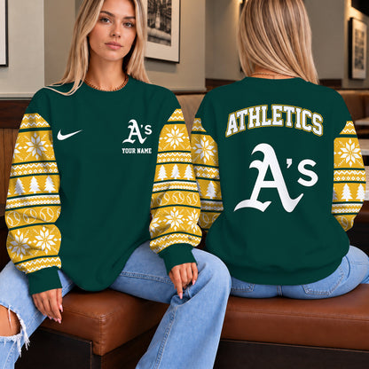 [FLASH SALE] NEW CUSTOMIZED MLB23 OAS THE ATHLETICS UNISEX SWEATSHIRT