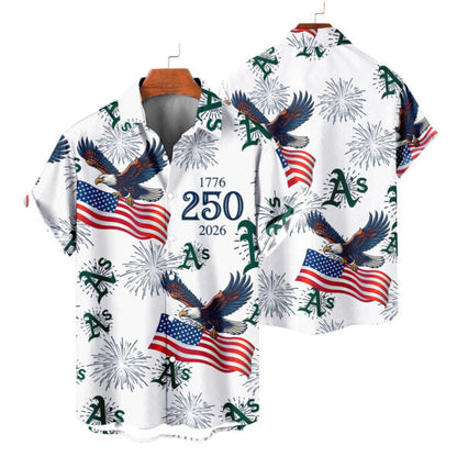 [FLASH SALE] NEW CUSTOMIZED MLB23 OAS OAKLAND ATHLETICS UNISEX HAWAIIAN SHIRT