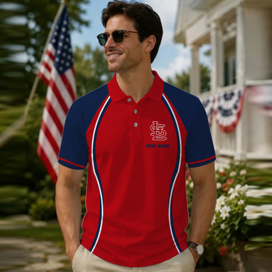 [FLASH SALE] NEW CUSTOMIZED MLB24 SLC ST. LOUIS CARDINALS POLO SHIRT