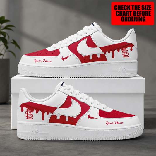 [FLASH SALE] NEW CUSTOMIZED MLB24 SLC ST. LOUIS CARDINALS AF1 SHOES