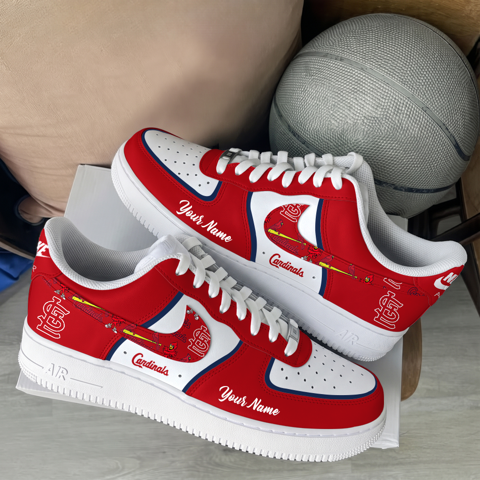 [FLASH SALE] NEW CUSTOMIZED MLB24 SLC ST. LOUIS CARDINALS AF1 SHOES
