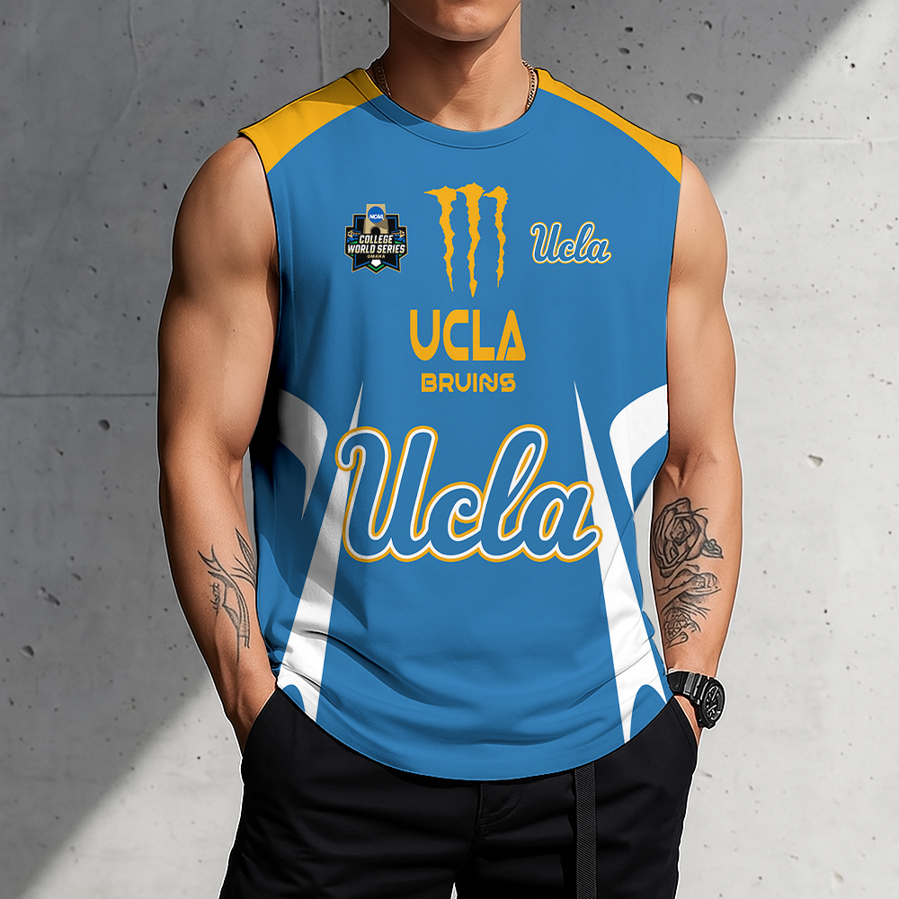[FLASH SALE] NEW CUSTOMIZED | NCAA CWS24 UCB UCLA BRUINS MEN'S GYM SHIRT
