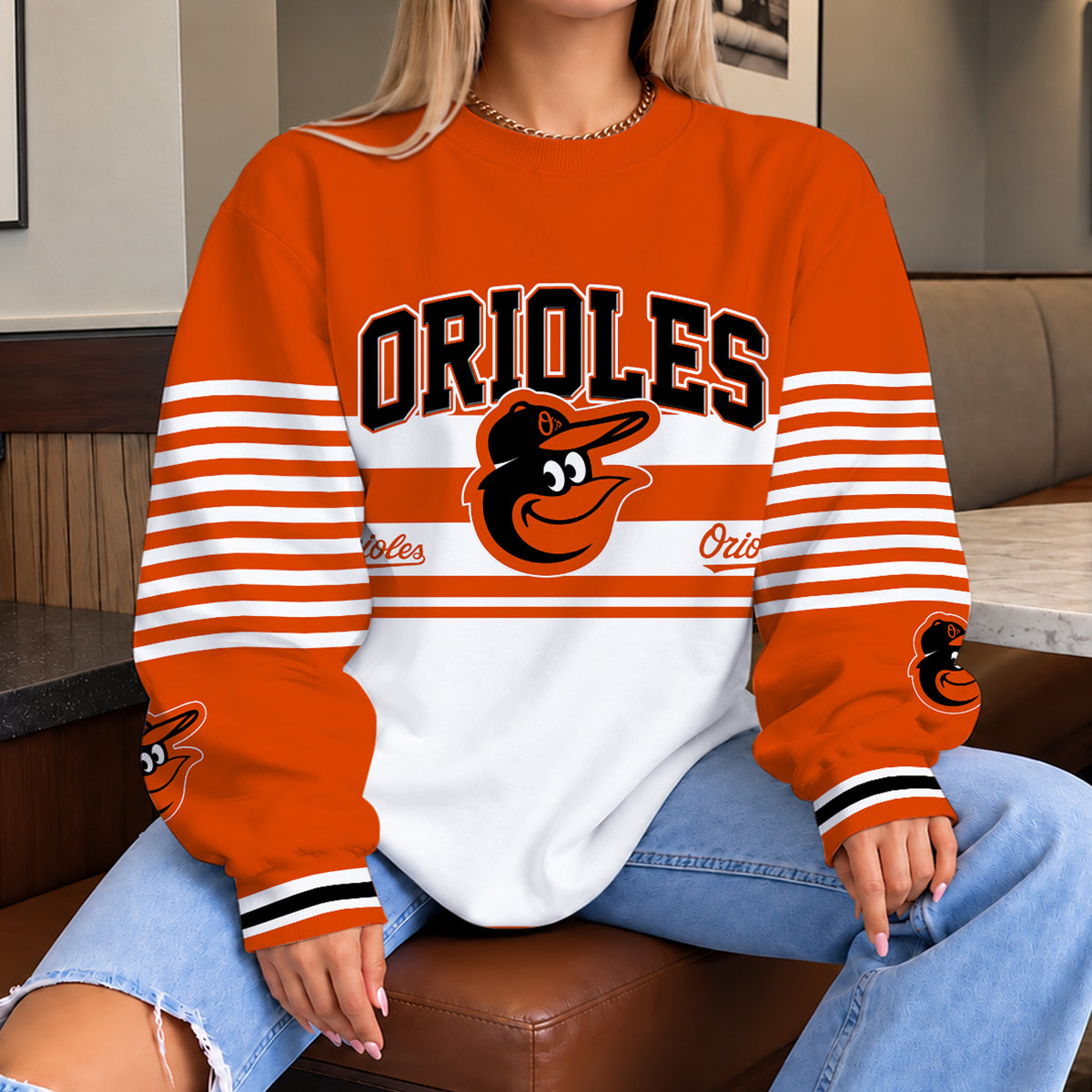 [FLASH SALE] NEW CUSTOMIZED MLB25 BOS THE ORIOLES UNISEX SWEATSHIRT