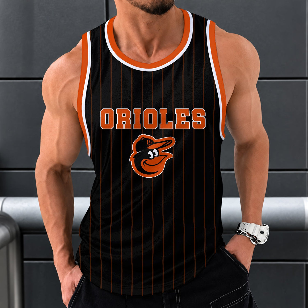 [FLASH SALE] NEW CUSTOMIZED MLB25 BOS BALTIMORE ORIOLES UNISEX TANK TOP