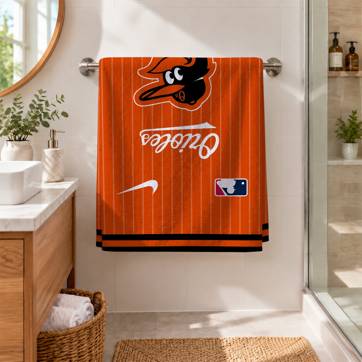 [FLASH SALE] NEW CUSTOMIZED MLB25 BOS BALTIMORE ORIOLES BEACH TOWEL