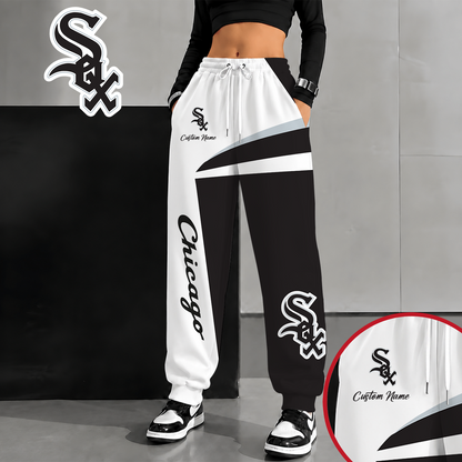 [FLASH SALE] NEW CUSTOMIZED MLB26 CWS CHICAGO WHITE SOX SWEATPANTS