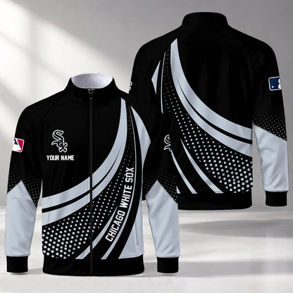 [FLASH SALE] NEW CUSTOMIZED MLB26 CWS CHICAGO WHITE SOX STAND COLLAR JACKET