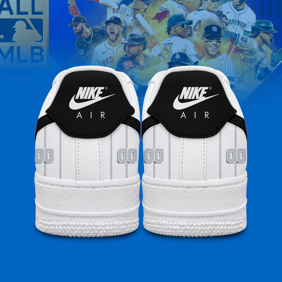 [FLASH SALE] NEW CUSTOMIZED MLB26 CWS CHICAGO WHITE SOX AF1 SHOES