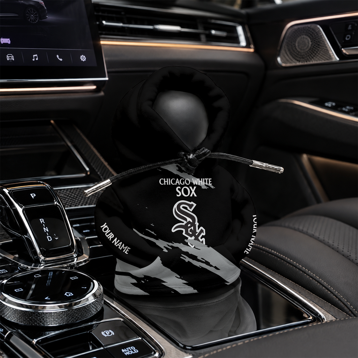 [FLASH SALE] NEW CUSTOMIZED MLB26 CWS CHICAGO WHITE SOX AUTOMOTIVE HOODIE SHIFT KNOB COVER