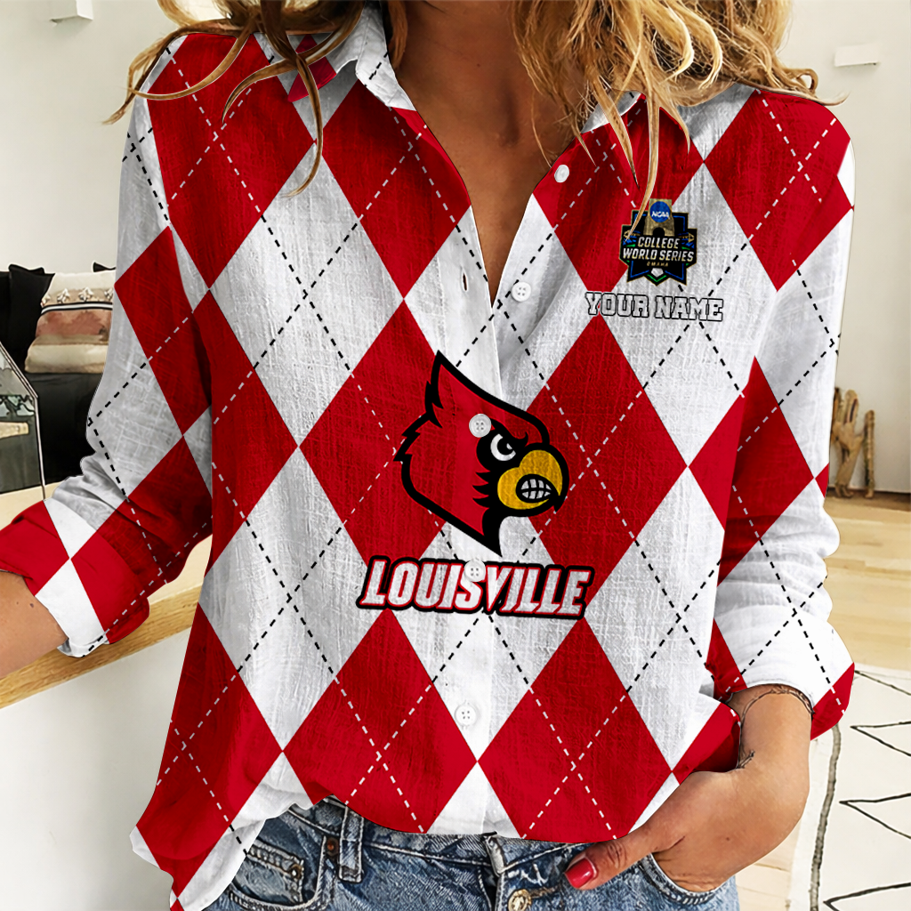 [FLASH SALE] NEW CUSTOMIZED | NCAA CWS26 ULC UL CARDINALS WOMEN CASUAL SHIRT FOR FAN