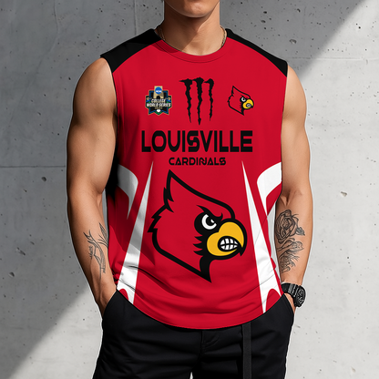 [FLASH SALE] NEW CUSTOMIZED | NCAA CWS26 ULC UL CARDINALS MEN'S GYM SHIRT