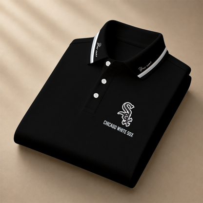 [FLASH SALE] NEW CUSTOMIZED MLB26 CWS CHICAGO WHITE SOX POLO SHIRT
