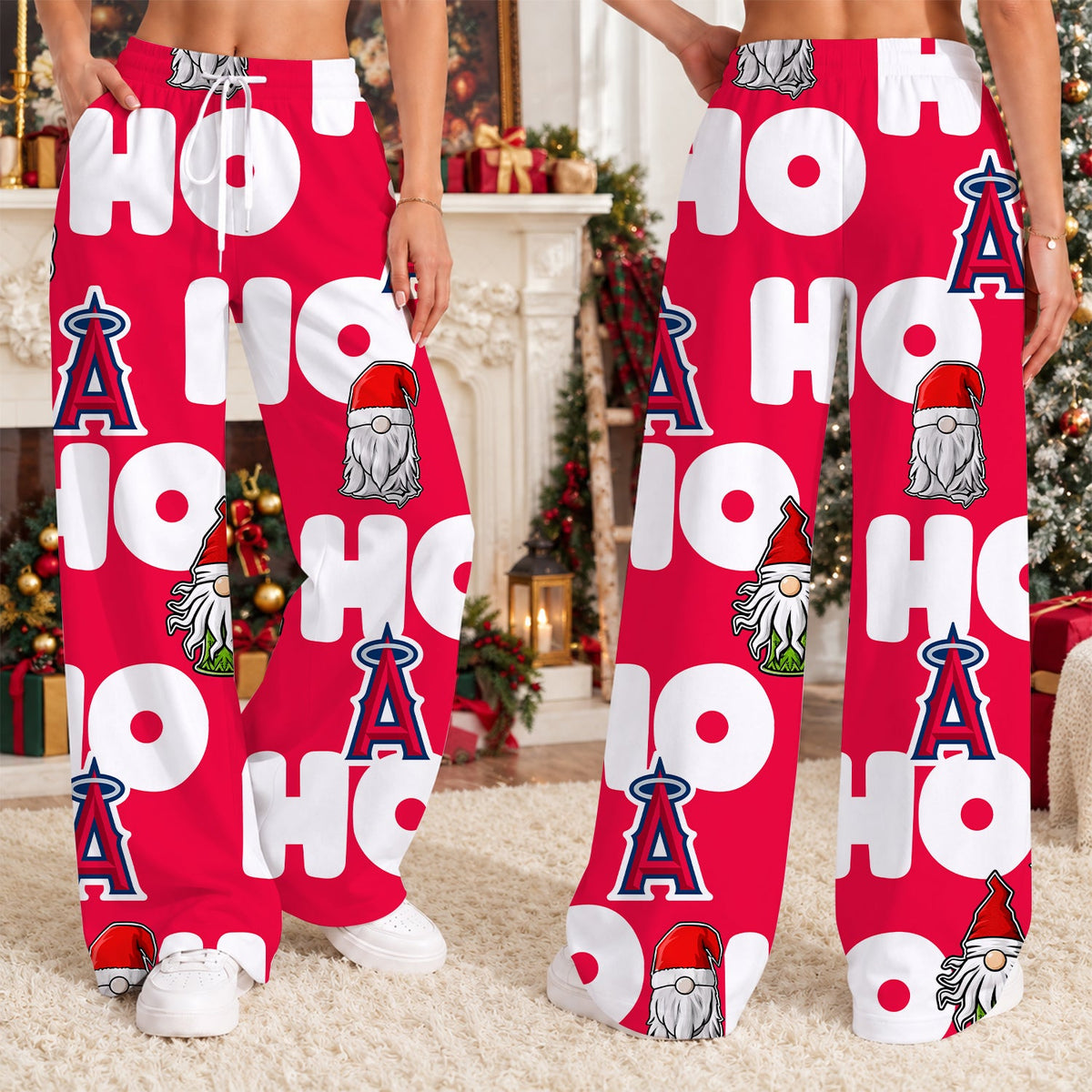 [FLASH SALE] NEW CUSTOMIZED MLB27 LAA THE ANGELS LONG PANTS