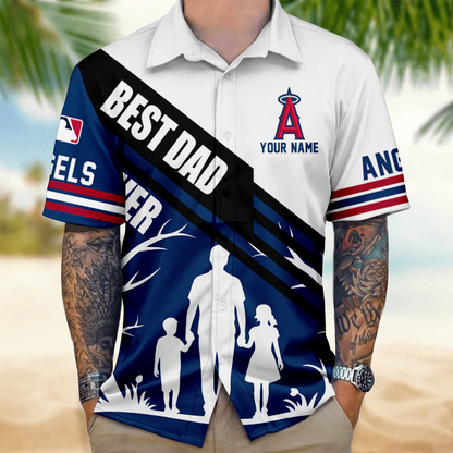 [FLASH SALE] NEW CUSTOMIZED MLB27 LAA LOS ANGELES ANGELS UNISEX HAWAIIAN SHIRT