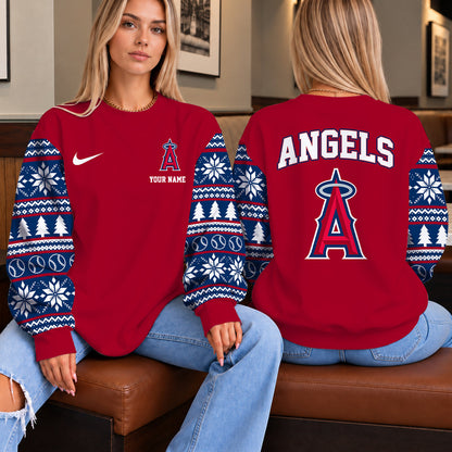 [FLASH SALE] NEW CUSTOMIZED MLB27 LAA THE ANGELS UNISEX SWEATSHIRT