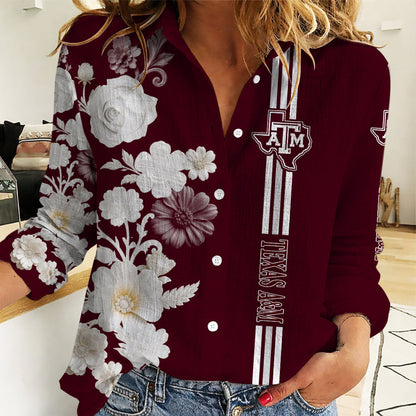 [FAN FAVORITE] NEW CUSTOMIZED NCAA CWS27 TAA TEXAS A&M AGGIES WOMEN'S CASUAL SHIRT
