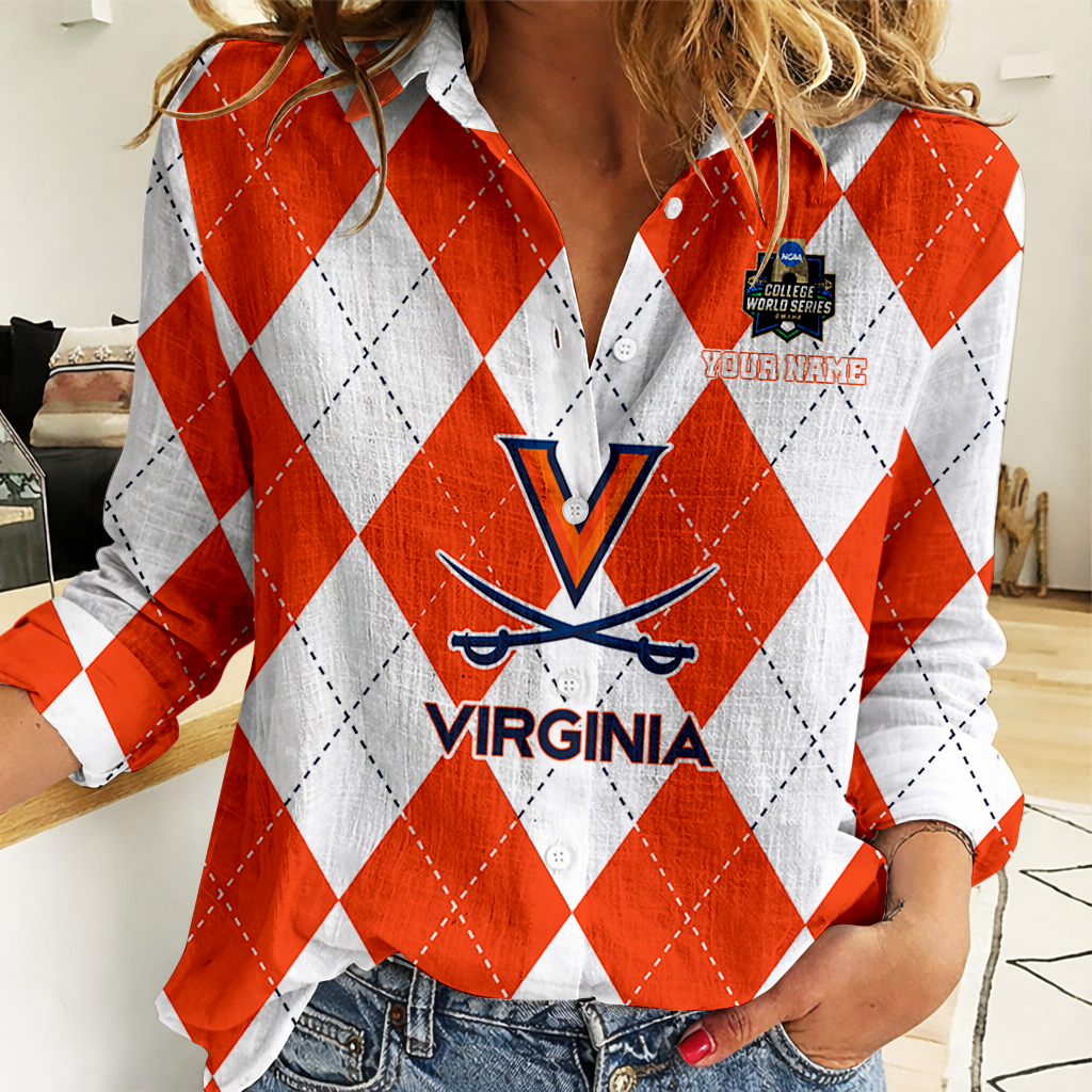 [FLASH SALE] NEW CUSTOMIZED | NCAA CWS28 VIC VI CAVALIERS WOMEN CASUAL SHIRT FOR FAN