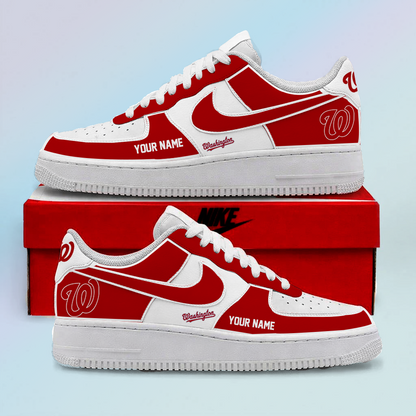 [FLASH SALE] NEW CUSTOMIZED MLB28 WNS WASHINGTON NATIONALS AF1 SHOES