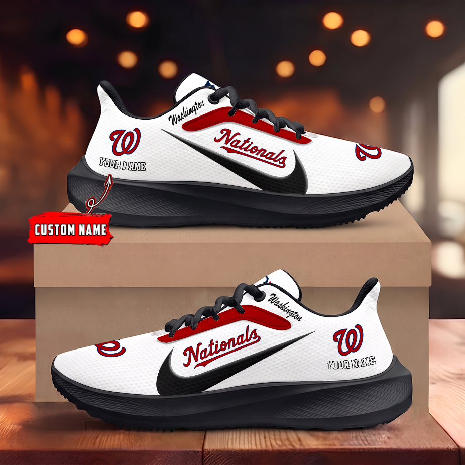 [FLASH SALE] NEW CUSTOMIZED MLB28 WNS WASHINGTON NATIONALS ROAD RUNNING SHOES