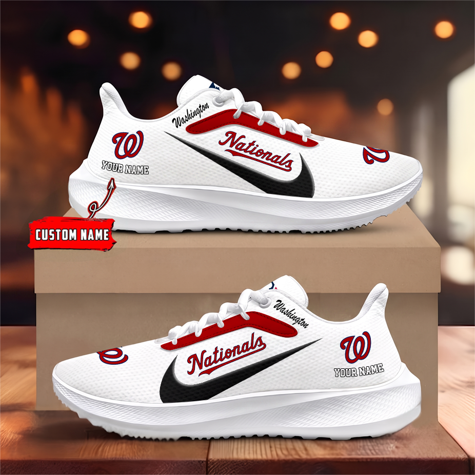 [FLASH SALE] NEW CUSTOMIZED MLB28 WNS WASHINGTON NATIONALS ROAD RUNNING SHOES