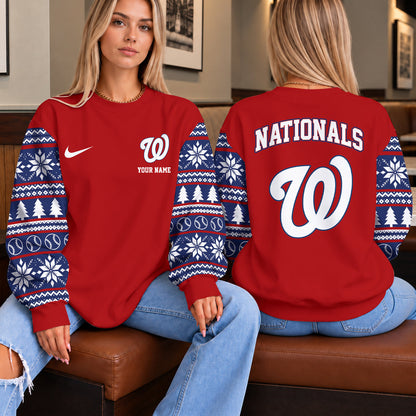 [FLASH SALE] NEW CUSTOMIZED MLB28 WNS THE NATIONALS UNISEX SWEATSHIRT