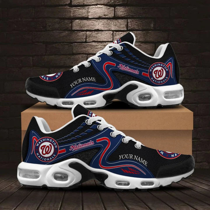 [FLASH SALE] NEW CUSTOMIZED MLB28 WNS WASHINGTON NATIONALS AIR MAX PLUS SNEAKERS
