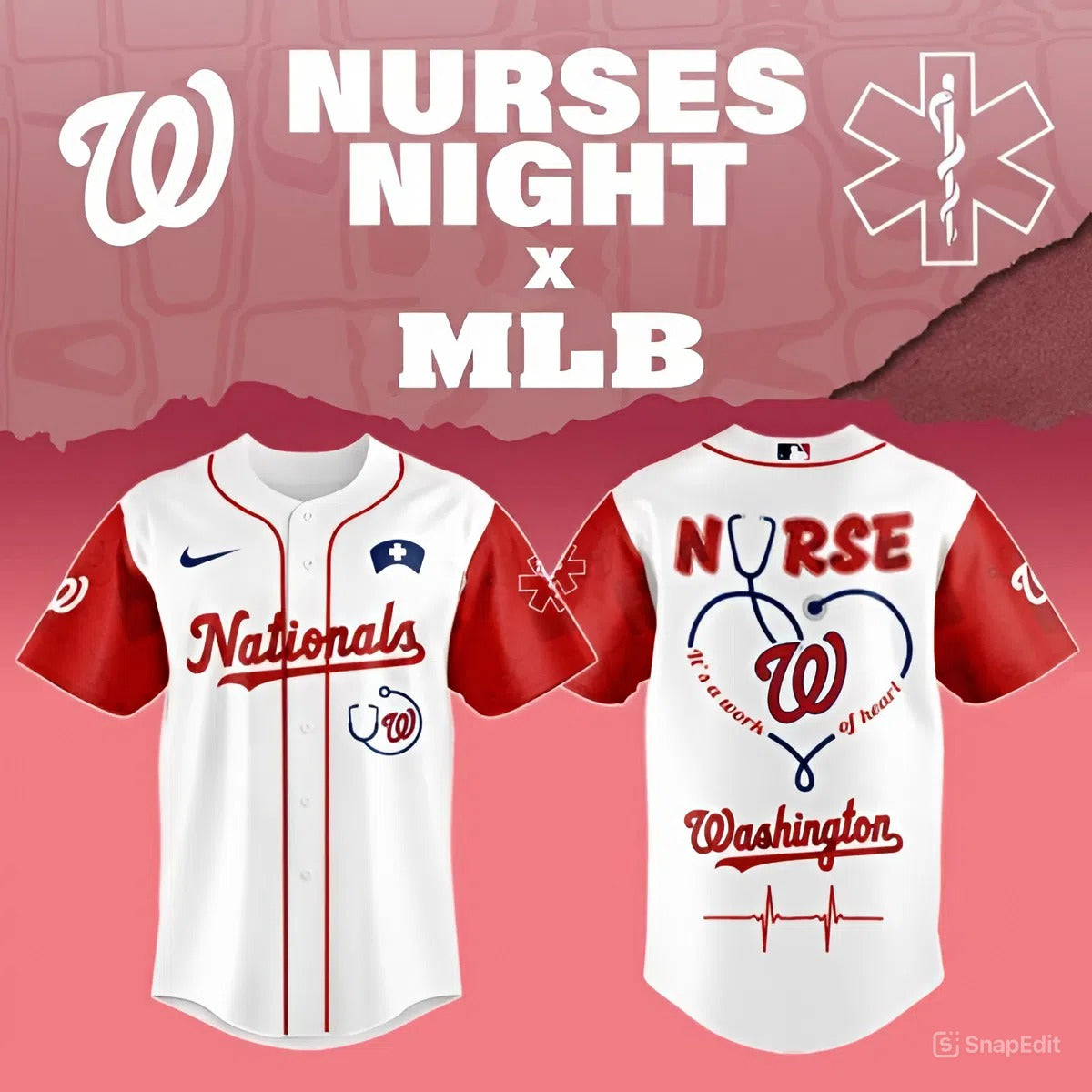 [FLASH SALE] NEW CUSTOMIZED MLB28 WNS WASHINGTON NATIONALS BASEBALL JERSEY