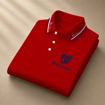 [FLASH SALE] NEW CUSTOMIZED MLB28 WNS WASHINGTON NATIONALS POLO SHIRT